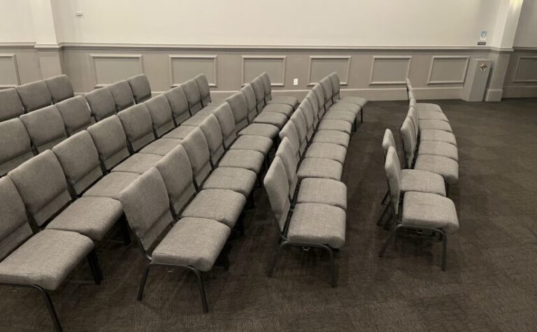 A Theology of the Crooked Worship Center Chairs